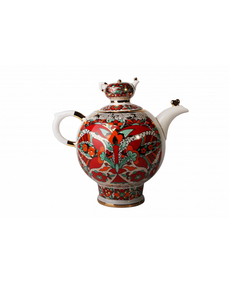 ポット　ロモノーソフ LOMONOSOV IMPERIAL PORCELAIN TEAPOT RED ROOSTER
